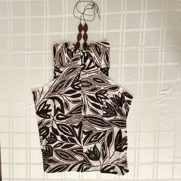 Kitty "Sexy Yet Classy" Halter Dress Brown White Black Size M/M‎ - Picture 3 of 12